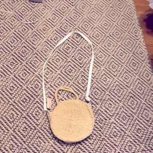 Brand new round beach/straw purse